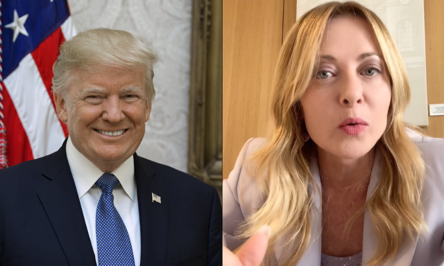 Giorgia Meloni e trump