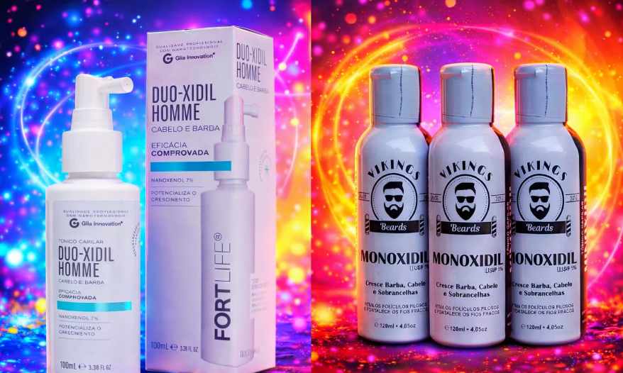 Minoxidil para barba e cabelo