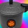 Panela de pressão com visor de vidro