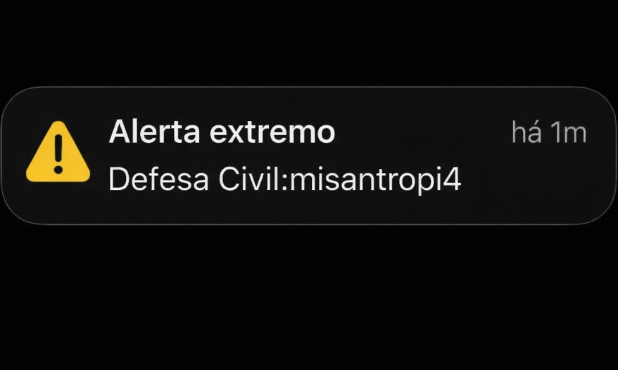 misantropia da Defesa Civil