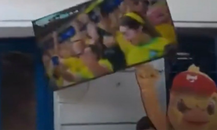 quebra TV de bar na Zona Sul do Rio