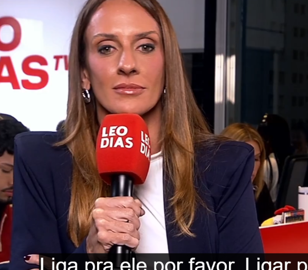 Leo Dias ataca a própria repórter