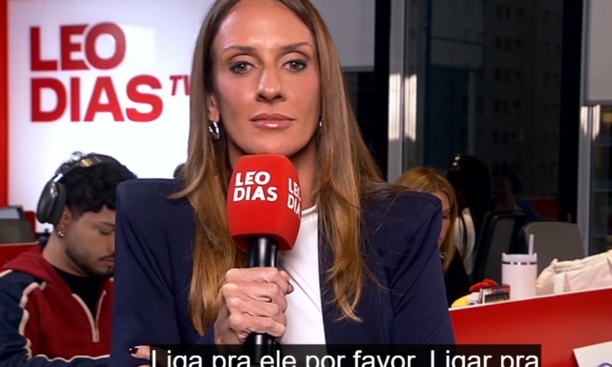 Leo Dias ataca a própria repórter