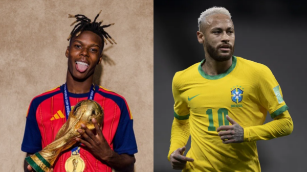 Nico Williams dedica título da Copa a Neymar