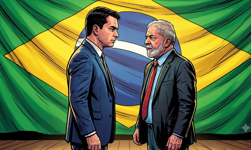 flávio bolsonaro e lula