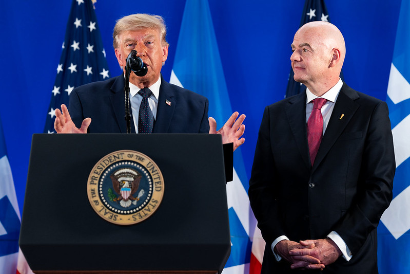 trump e presidente da fifa