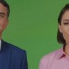 Flávio e Michelle Bolsonaro