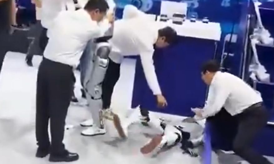 Robô tem convulsão