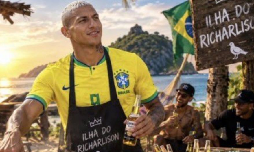 Richarlison provoca sobre ilha após viagem de Flávio, e Neymar rebate: “Lê o contrato, seu moleque”