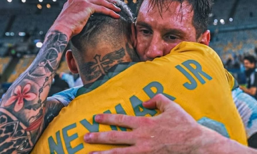 Neymar dedica mensagem a Messi no dia da despedida do argentino da seleção